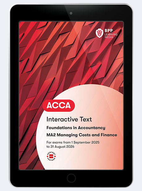 Managing Costs and Finances MA2