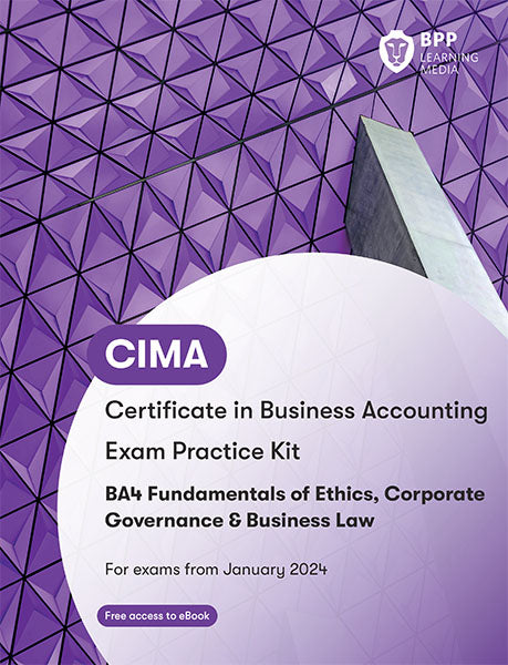 BA4 Fundamentals of Ethics, Corporate Governance and Business Law